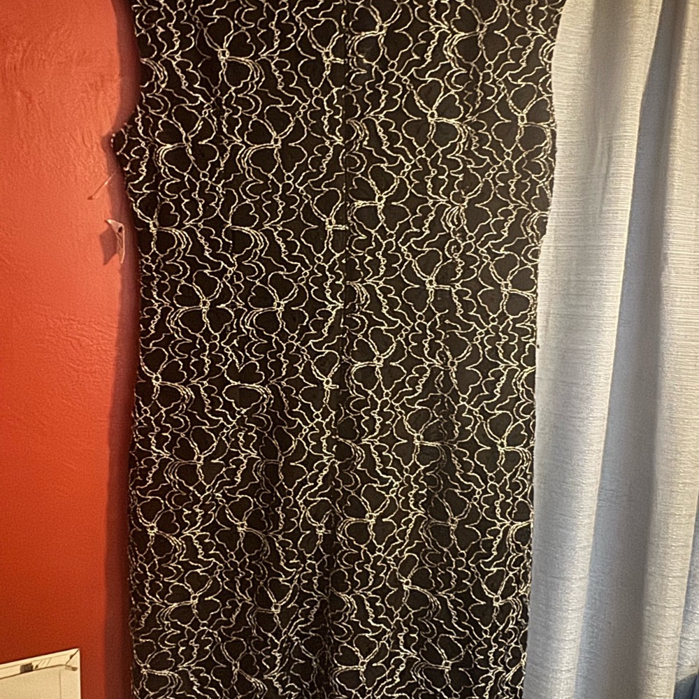 American Living Black and White Lace Midi Dress - Picture 8 of 10